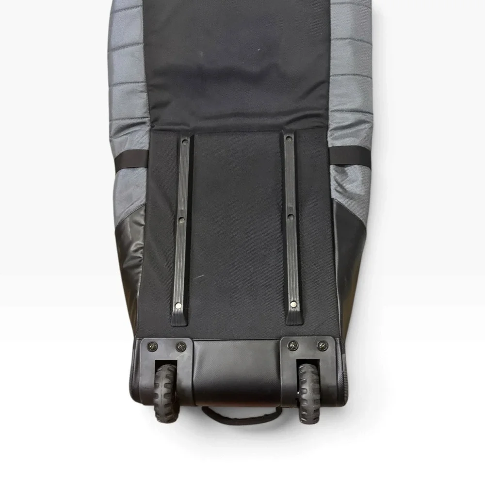 Kulkea Kantaja Wheeled Ski Bag Black Grey Blue Padded Roller Travel Case 190cm